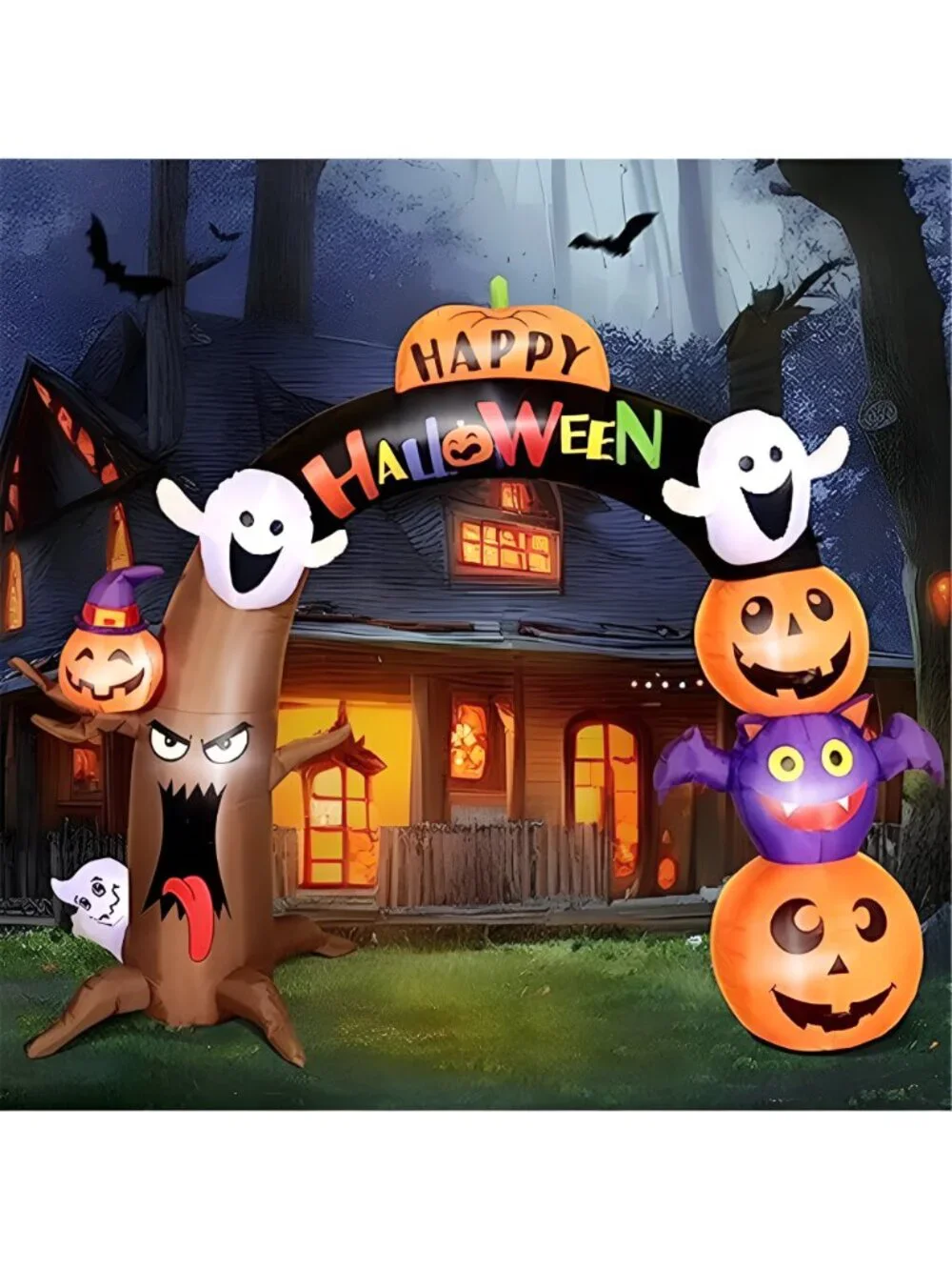 10FT Long&8FT Tall Gaint Halloween Inflatable Decorations Dead Tree